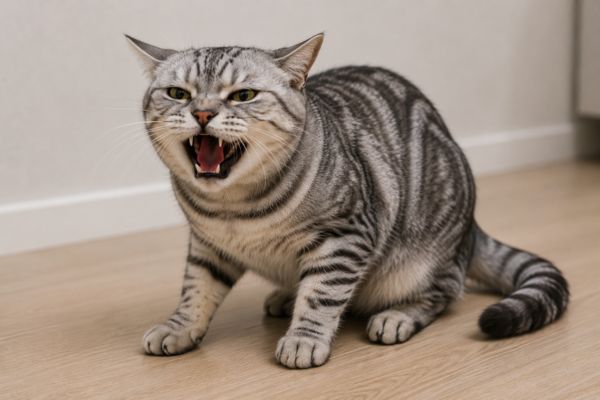 Mèo bị bí tiểu kêu la đau đớn do tắc đường tiết niệu