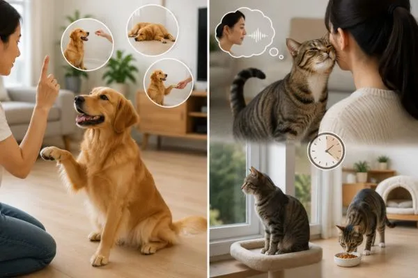 Khả năng học hỏi của chó và mèo
