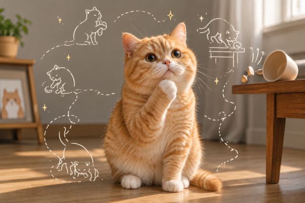 Bản năng tự nhiên tạo nên những thói quen đặc trưng của mèo
