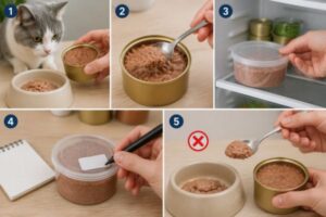 Bảo quản pate cho mèo đúng cách sau khi mở nắp