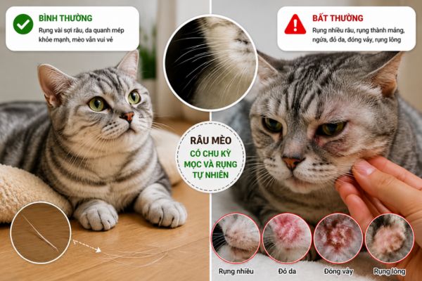 Rụng Bao Nhiêu Râu Ở Mèo Thì Được Xem Là Bình Thường?