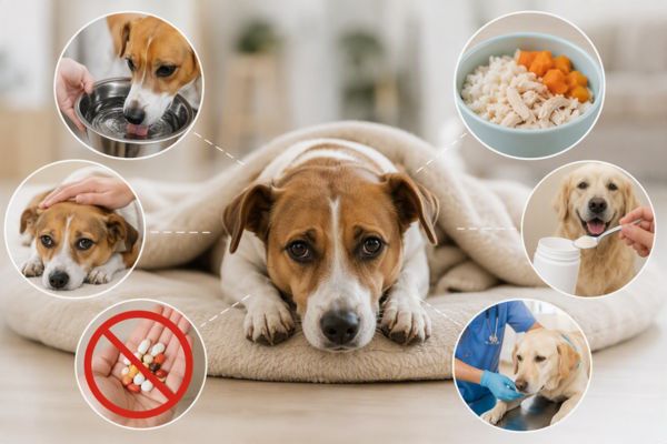 Những việc cần làm khi chó bị tiêu chảy