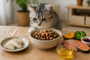 Cá chỉ nên là món bổ sung trong khẩu phần của mèo