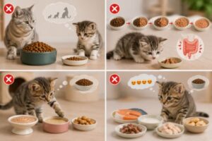 Các lỗi dinh dưỡng thường gặp khi chăm sóc mèo con