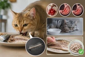 Gỡ sạch xương cá giúp giảm nguy cơ hóc và tổn thương cho mèo