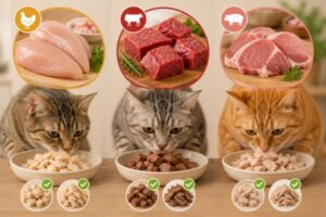 Gợi ý các nguồn thịt an toàn và giàu dinh dưỡng dành cho mèo