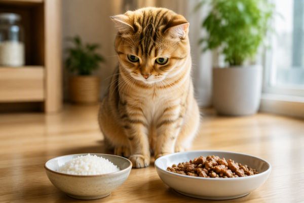 Mèo ăn cơm được không và những điều Sen cần lưu ý về dinh dưỡng