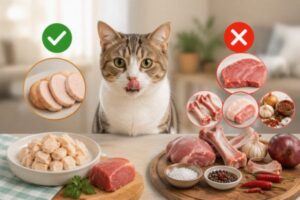 Mèo ăn thịt đúng cách để đảm bảo an toàn và dinh dưỡng