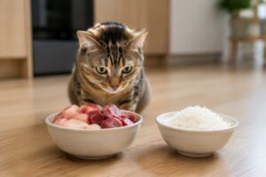 Nhu cầu protein động vật quan trọng hơn cơm trong khẩu phần của mèo