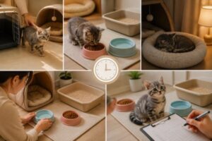 Những việc cần theo dõi trong 24 giờ đầu khi đón mèo con về nhà