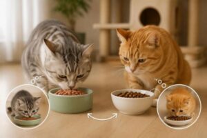 Thói quen ăn uống từ nhỏ ảnh hưởng đến khẩu vị của mèo