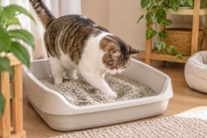 Hỗ trợ mèo duy trì thói quen đi vệ sinh đúng nơi quy định