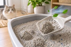 Cát vệ sinh hỗ trợ kiểm soát mùi trong không gian sống