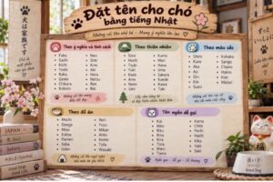 Kho tên tiếng Nhật hay và dễ gọi cho chó