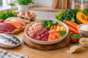 Thức ăn tươi cho chó kết hợp đa dạng nguyên liệu